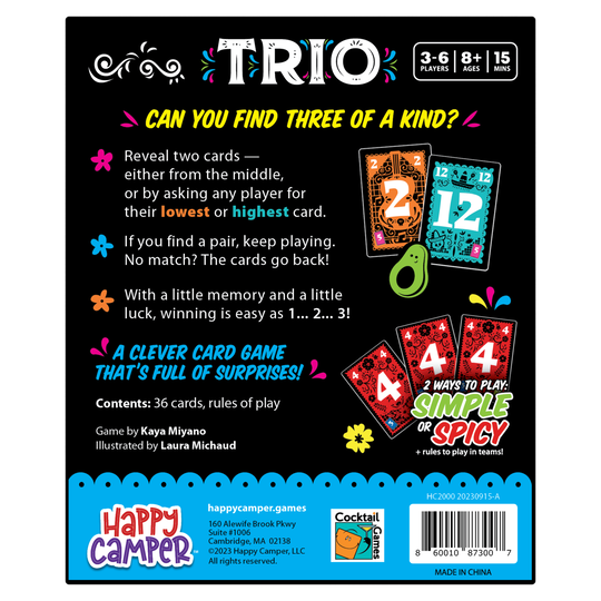Happy Camper | Trio Box Back