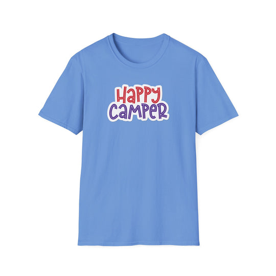 Happy Camper Unisex T-Shirt, Fun Summer Shirt, Family Camping Tee, Outdoor Adventure Apparel, Gift for Campers