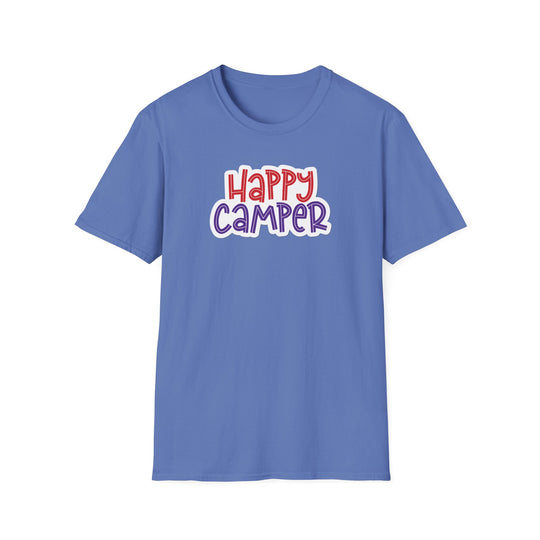 Happy Camper Unisex T-Shirt, Fun Summer Shirt, Family Camping Tee, Outdoor Adventure Apparel, Gift for Campers