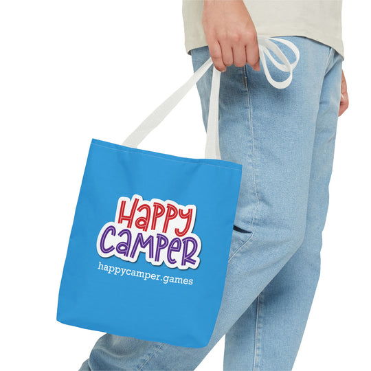 Happy Camper Tote Bag | Camp Vibe, Gift for Travelers, Summer Fun, Casual Outings, Eco-Friendly Shopping